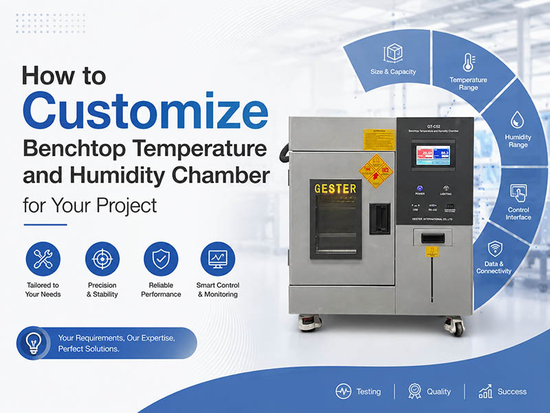 Cómo personalizar una cámara de temperatura y humedad de sobremesa para tu proyecto.